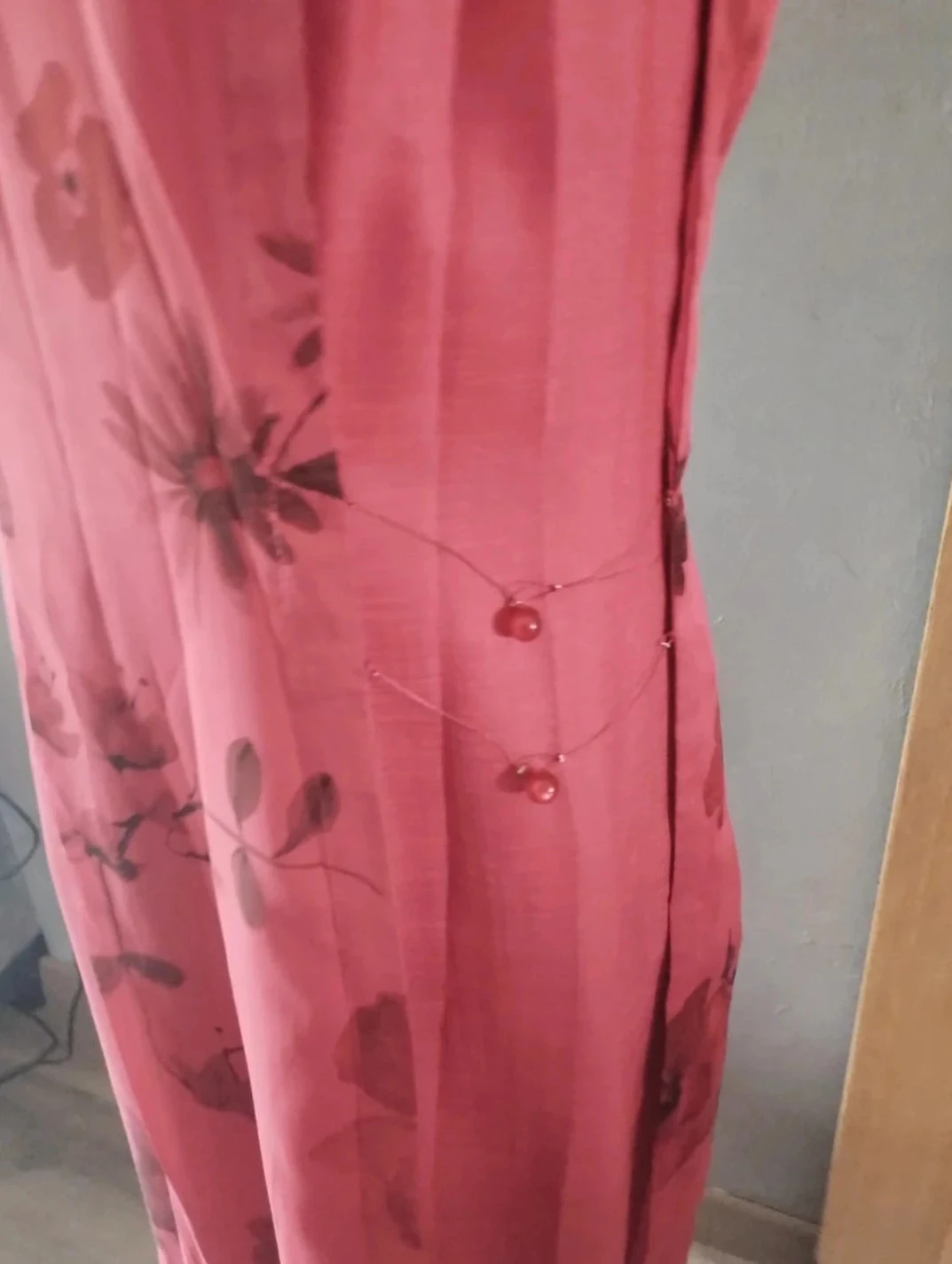 Vestido longo florido, framboesa, Un Jour Ailleurs T38 – photo 2